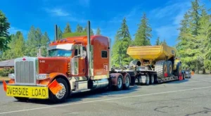 Bowline Heavy Haul Truck Carrying a Rock Truck