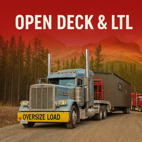 Red Coloured Open Deck and LTL Trailers Red Coloured Open Deck and LTL Trailers