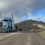 Bowline Logistics Heavy Truck on Western Canad Gravel Road