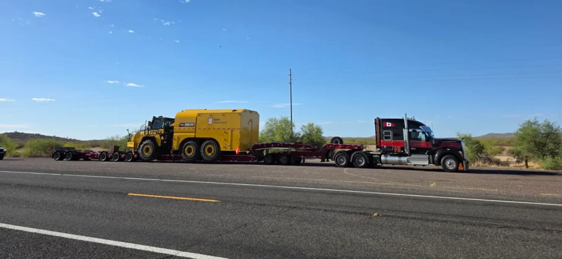 Bowline Heavy Truck Transporting Construction Equipment